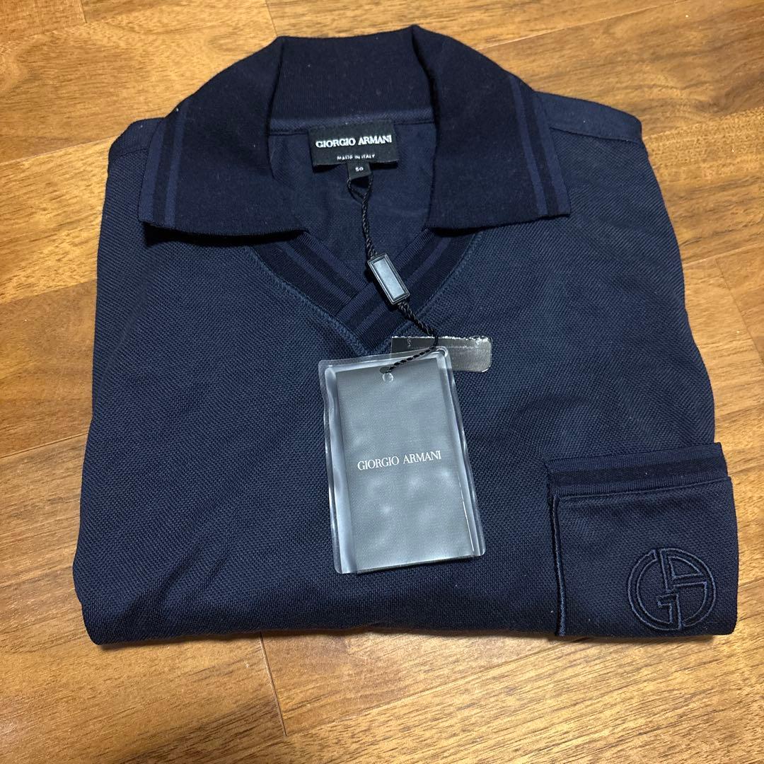 未使用】 ジョルジオアルマーニ タグ付き ポロシャツ - メルカリ