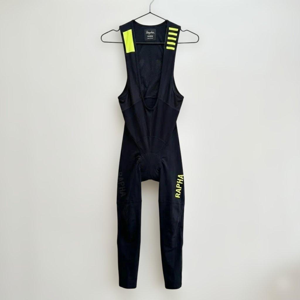 Rapha ラファ PRO TEAM ビブタイツ Mサイズ ブラック/イエロー - メルカリ