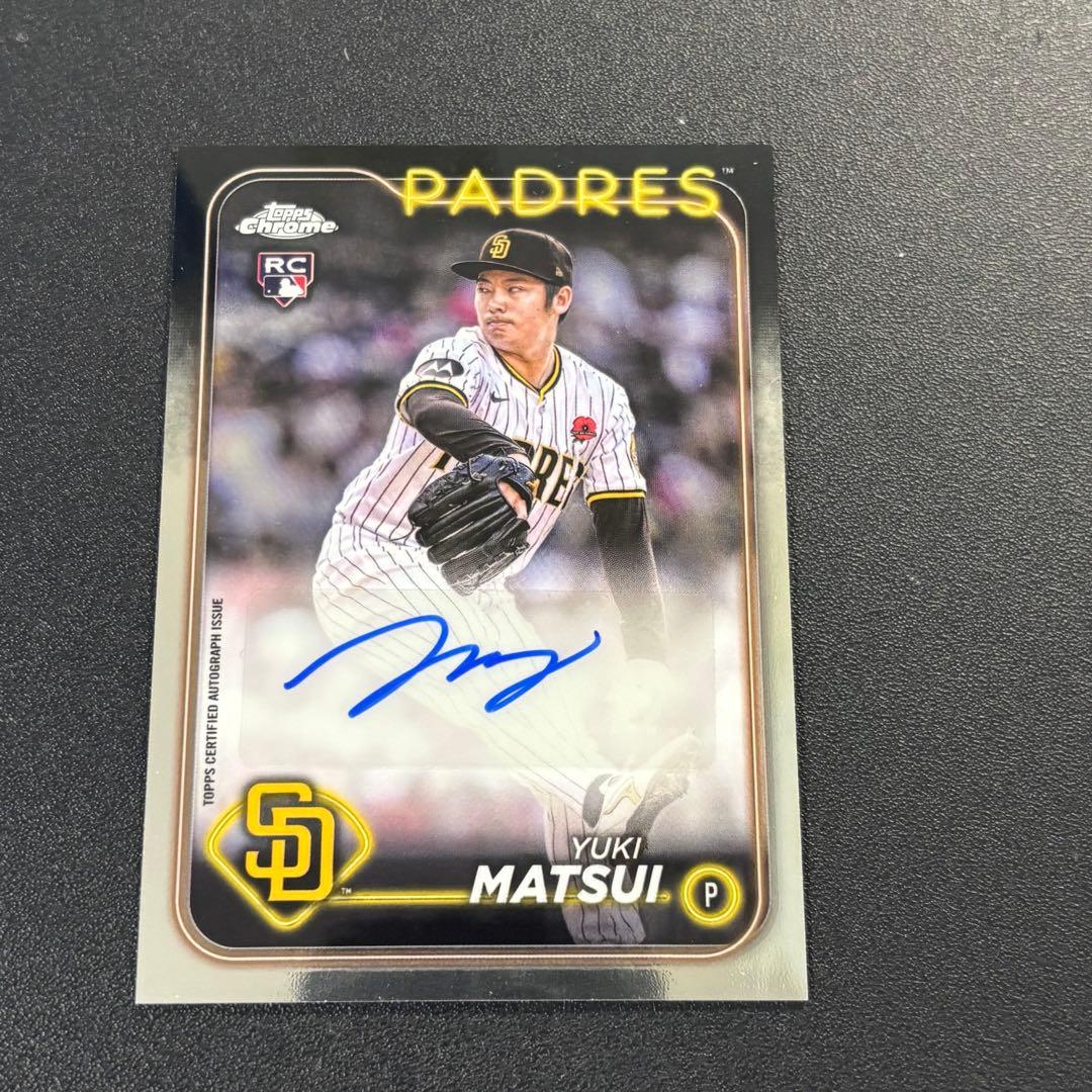松井裕樹 2025 Topps Chrome サインカード - メルカリ