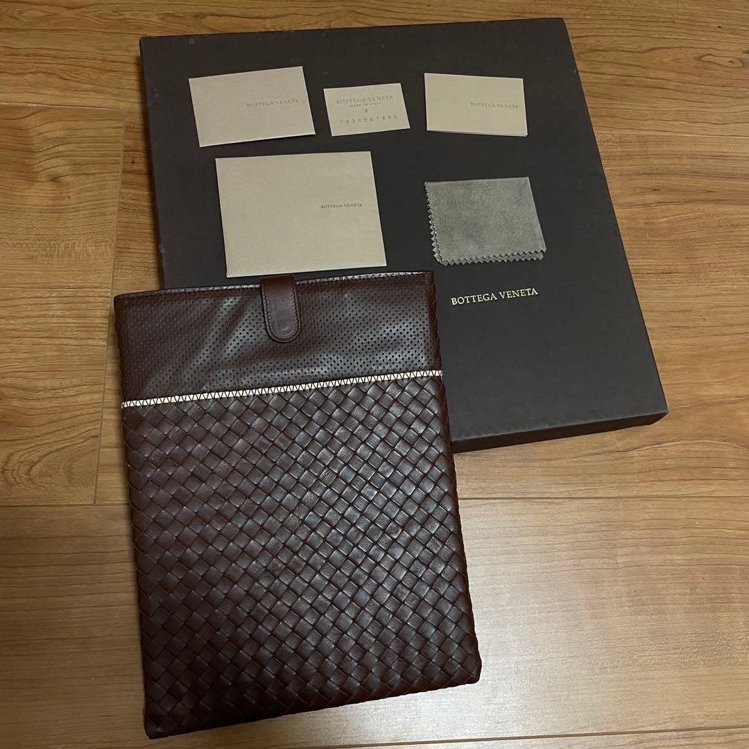 未使用 ボッテガヴェネタ タブレット iPad レザーケース ブラウン