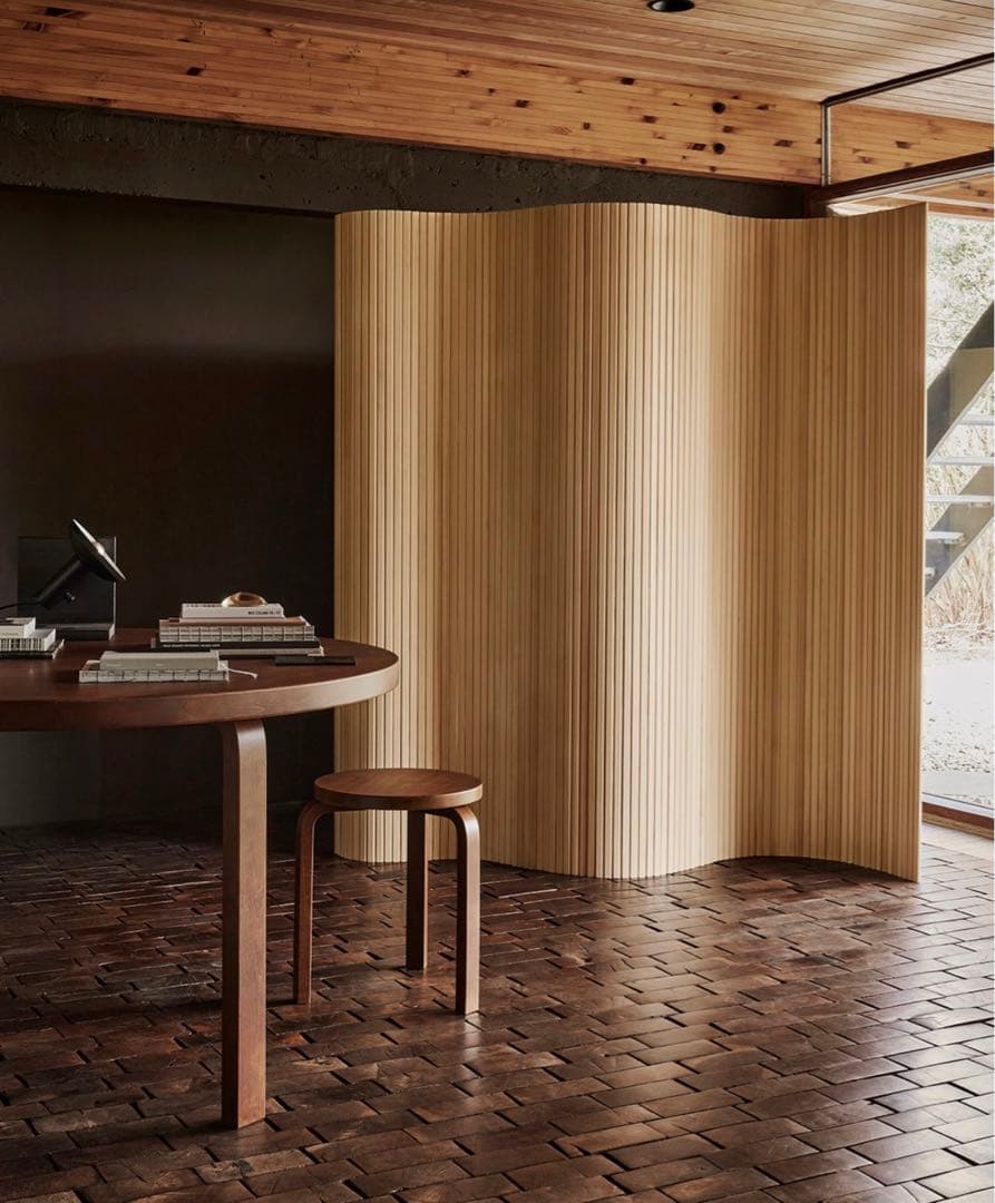 Artek リプロダクト 100 SCREEN ウッドカーブパーテーション 木 - メルカリ