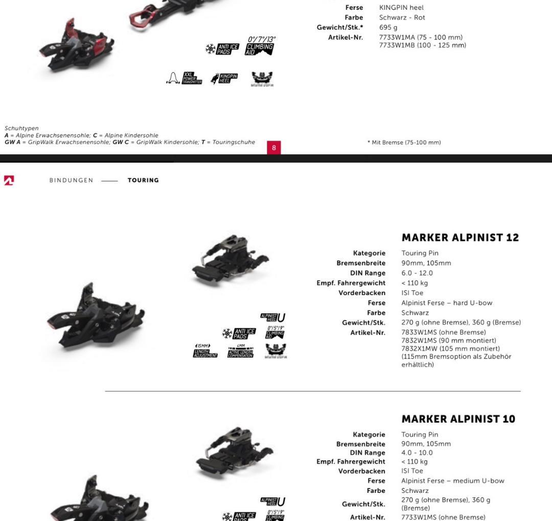 MARKER ALPINIST 12 105mm マーカー アルピニスト - メルカリ