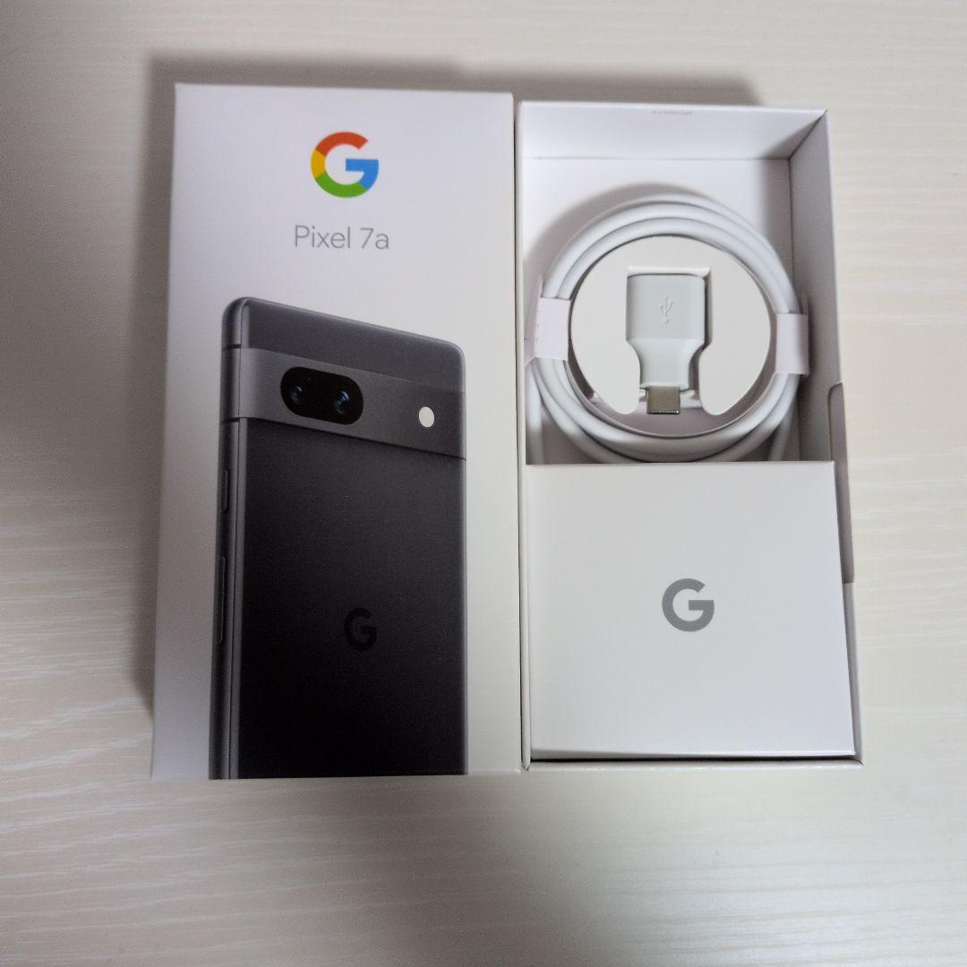 値下げ〛Google Pixel 7a箱（チャコール） USB-Cケーブル付き - メルカリ