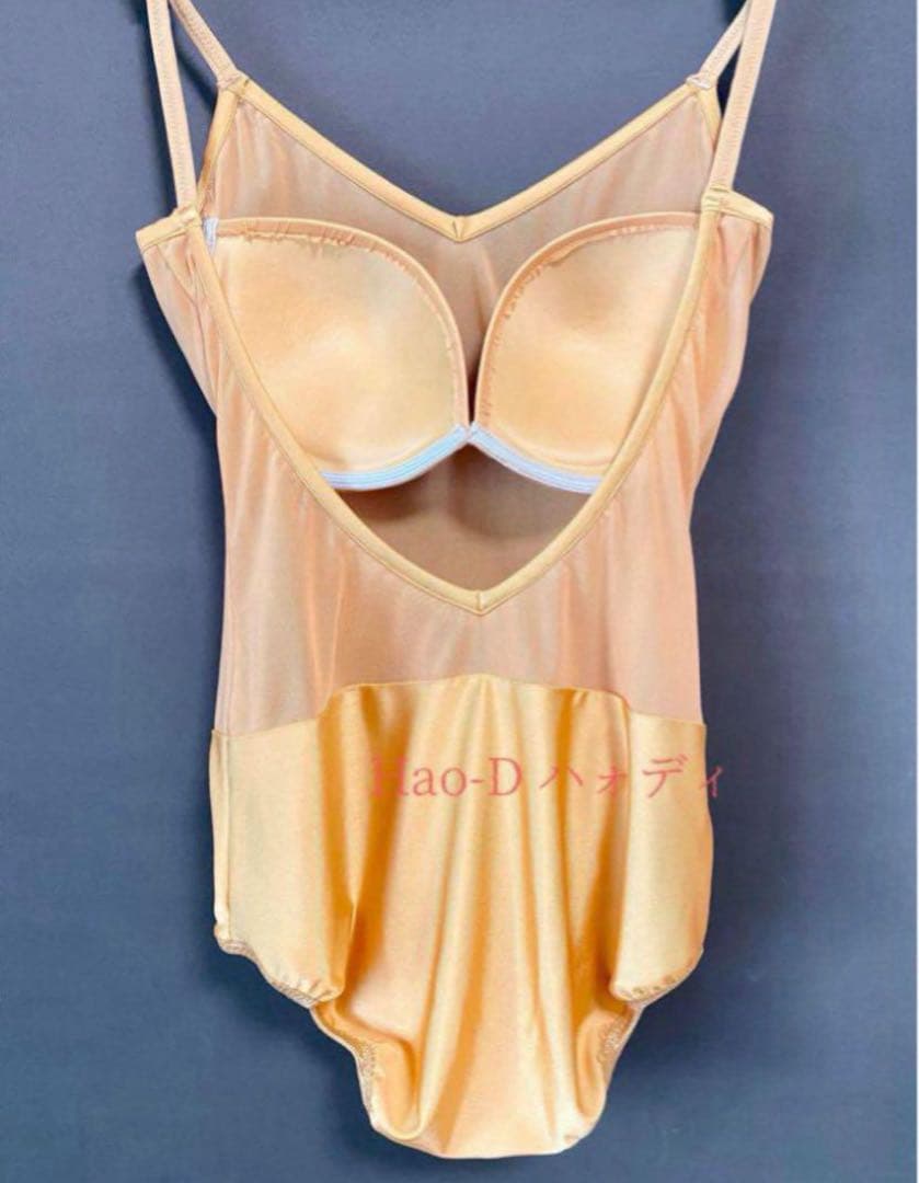 Hao-D☆新品☆M☆肌色☆レオタード☆胸パット付きインナー☆バレエ