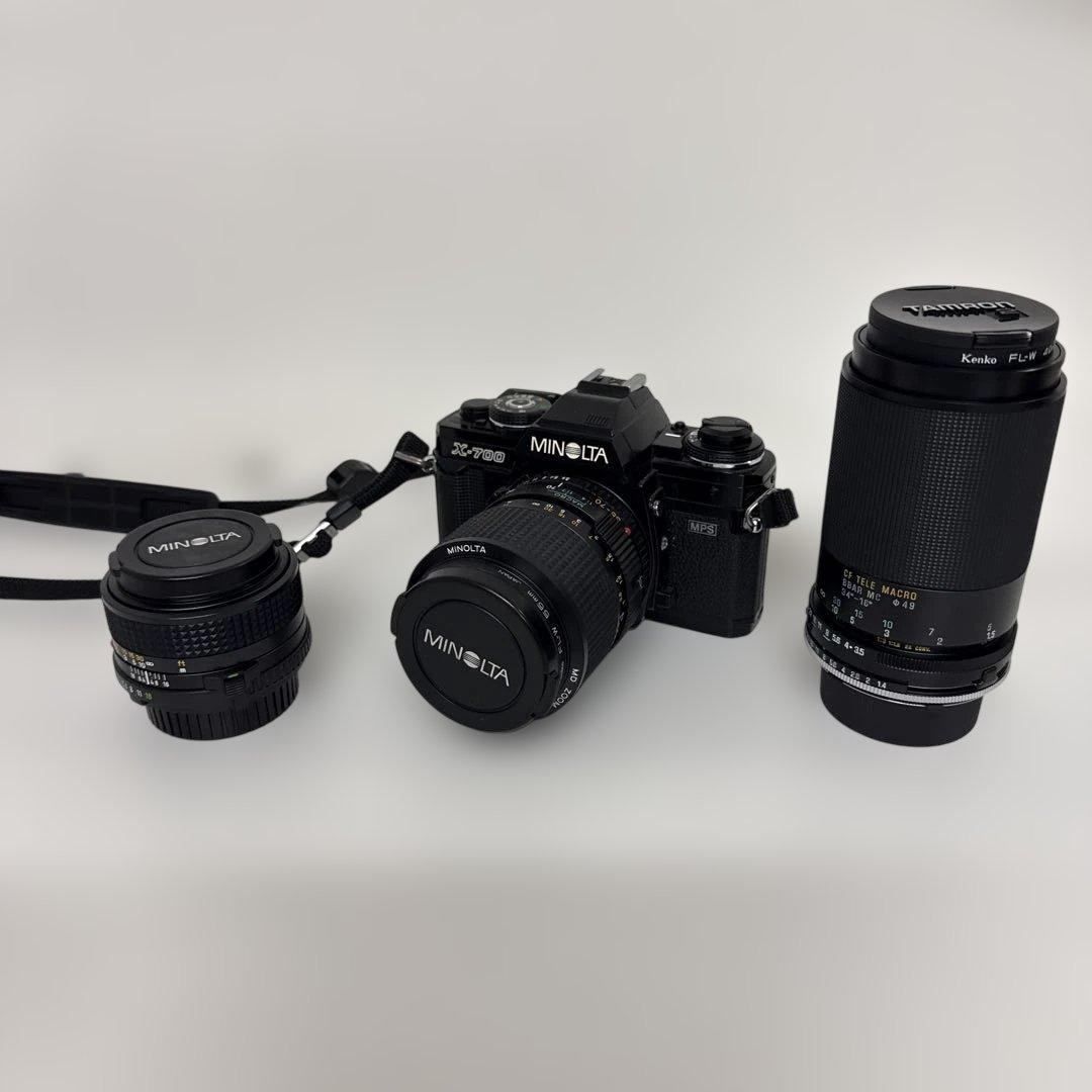 MINOLTA X-700 フィルムカメラ レンズ2本セット - メルカリ