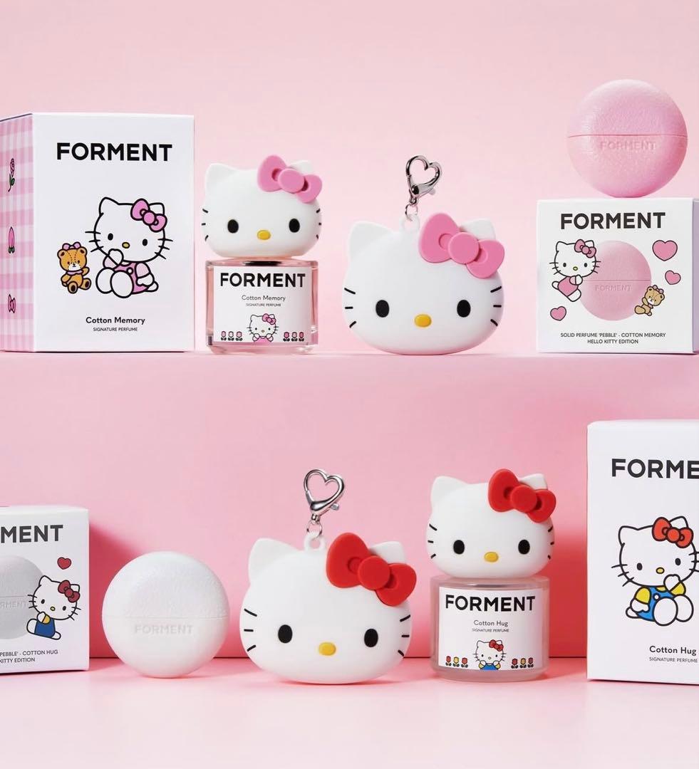 日本未発売FORMENT ハローキティキーチェーン 香水バーム オリヤン限定