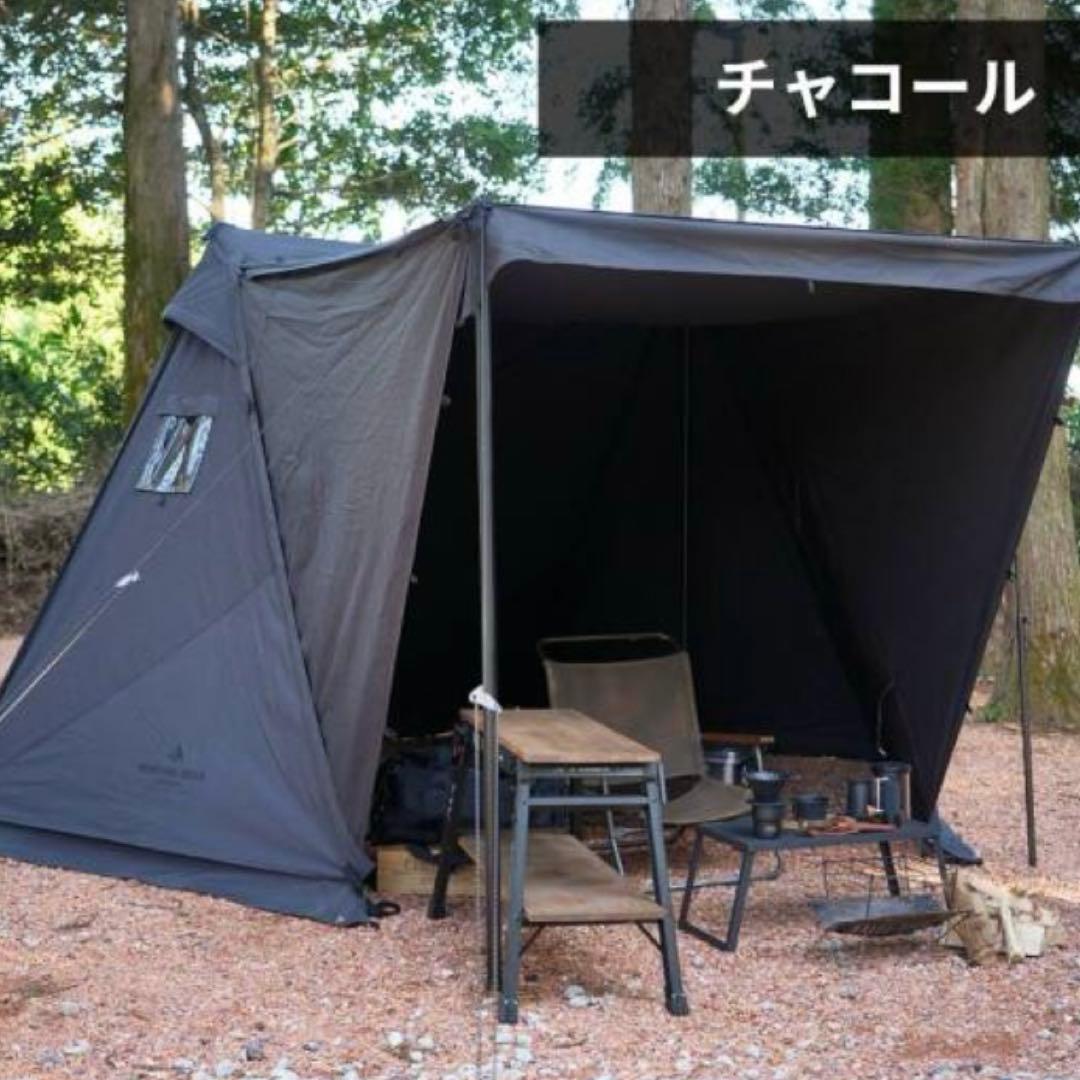 新品DUCKNOT ハンティングヘキサT/C SW SOLO 前幕付 チャコール 送料無料＞ ハンティングヘキサ T/C SW SOLO