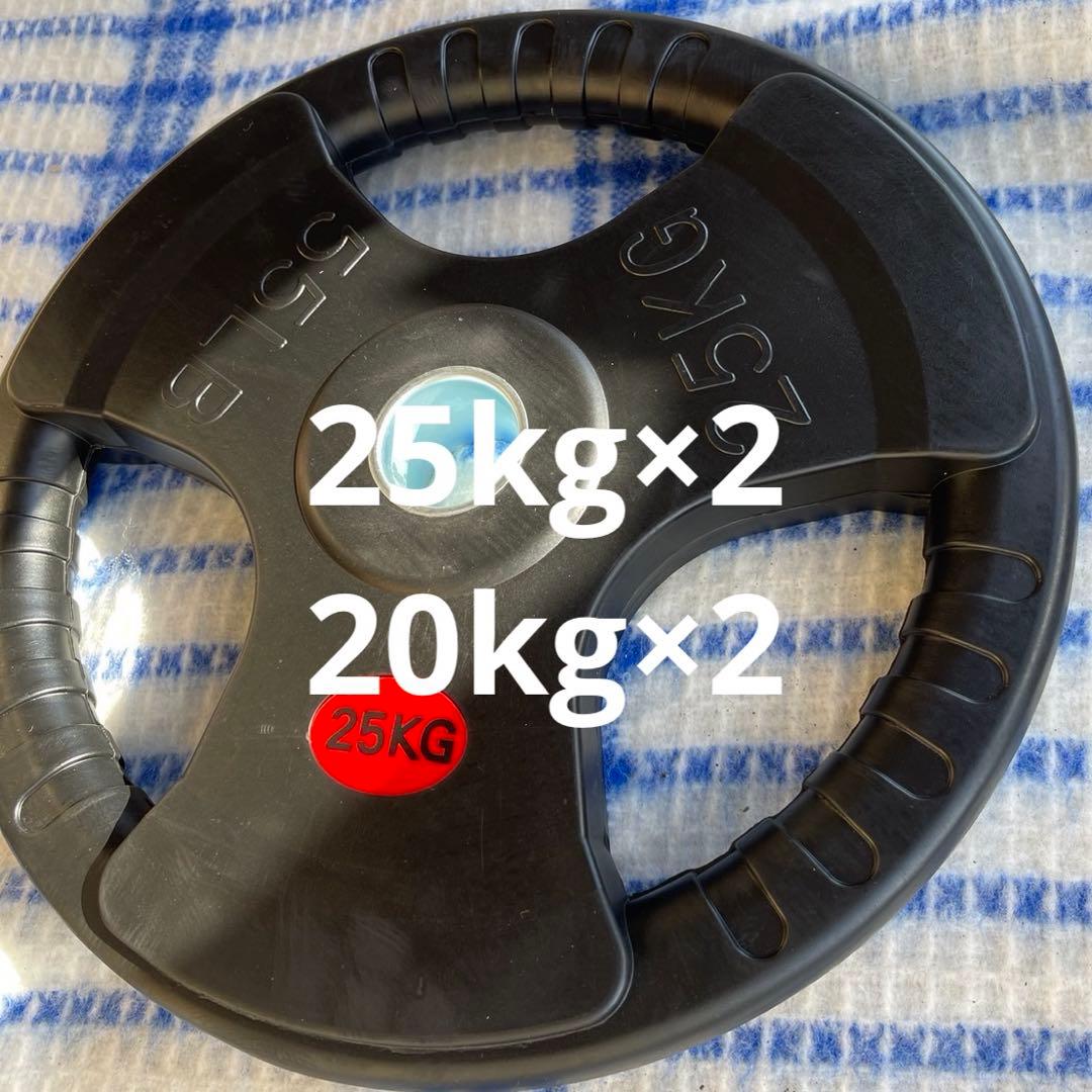 バーベルプレート［90kgセット］ラバー オリンピックシャフト Φ50mm バーベルプレート［90kgセット］ラバー オリンピックシャフト Φ50mm