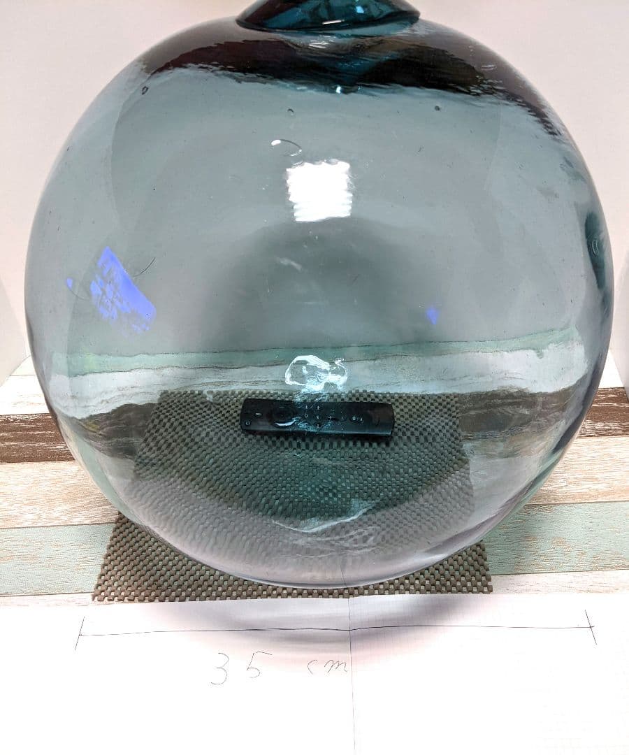 浮き玉 】週末セール 大玉 ガラス玉 置き物 - メルカリ