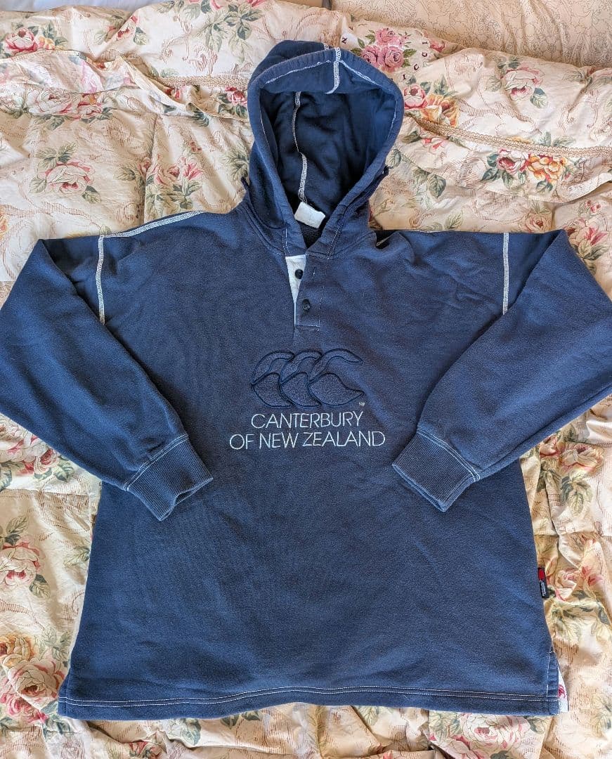 CANTERBURY フード付きパーカー XL ネイビー - メルカリ