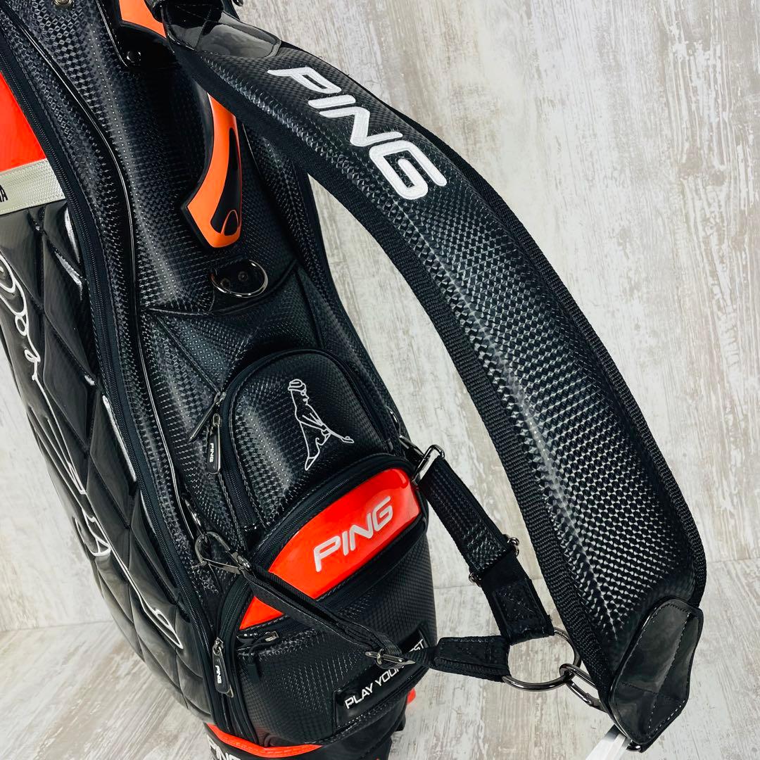 廃盤品】PING ピンMr. PING KARSTEN エナメルキャディバッグ - メルカリ