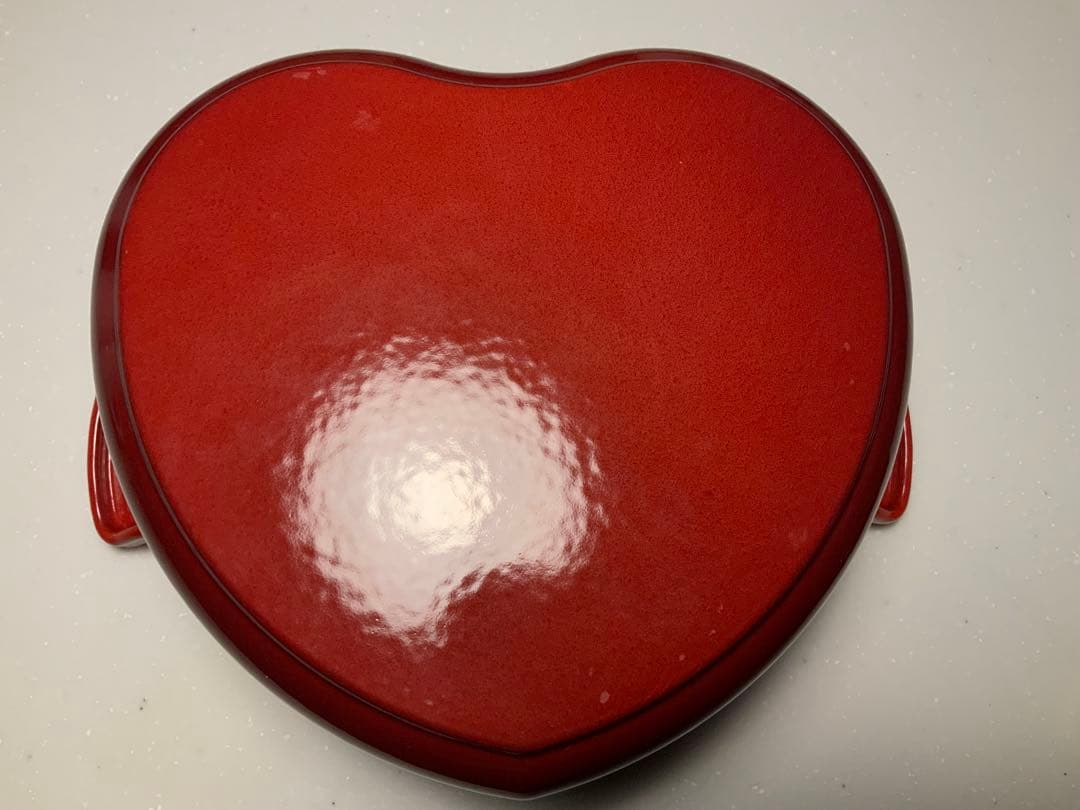 ル・クルーゼ ココット・ダムール ハート型鍋 2.0L チェリーレッド