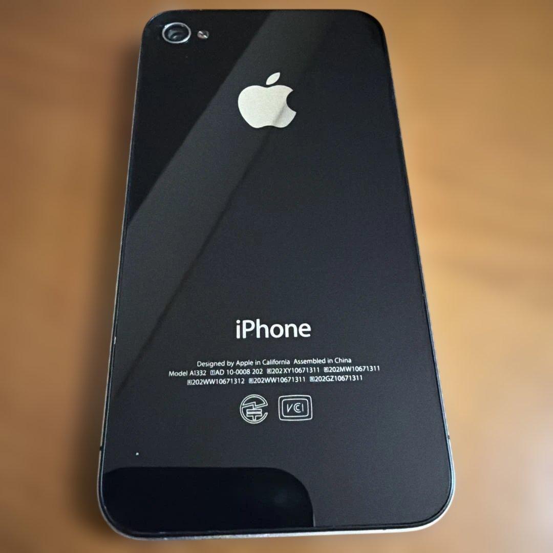 Apple iPhone 4 ブラック 箱あり - メルカリ