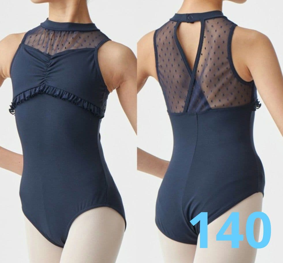 チャコット☆ ͛ハイネックレオタード140ドット フリルChacott - メルカリ