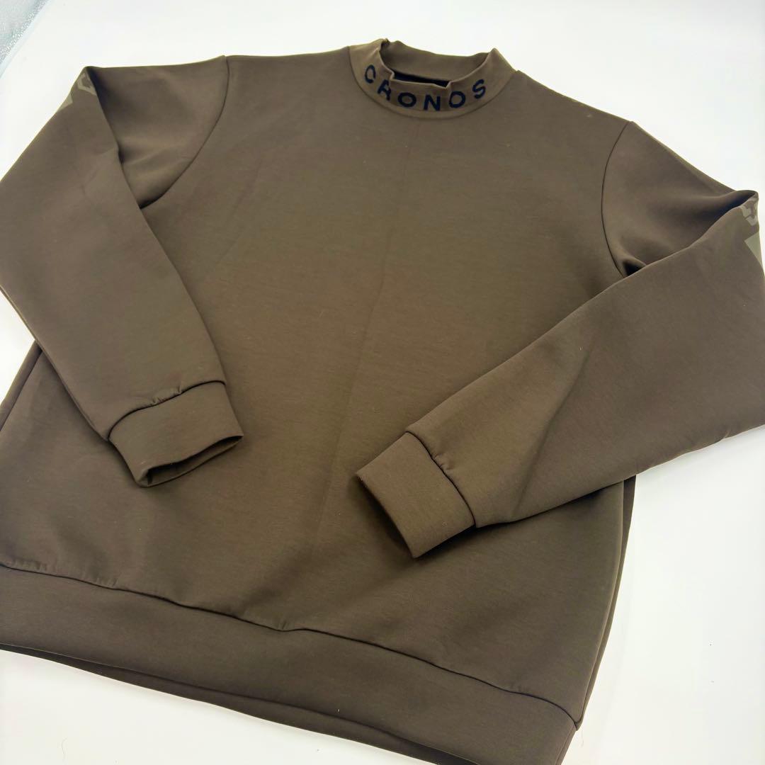 美品 CRONOS BLACK モックネックスウェット XXL カーキ 644 - メルカリ