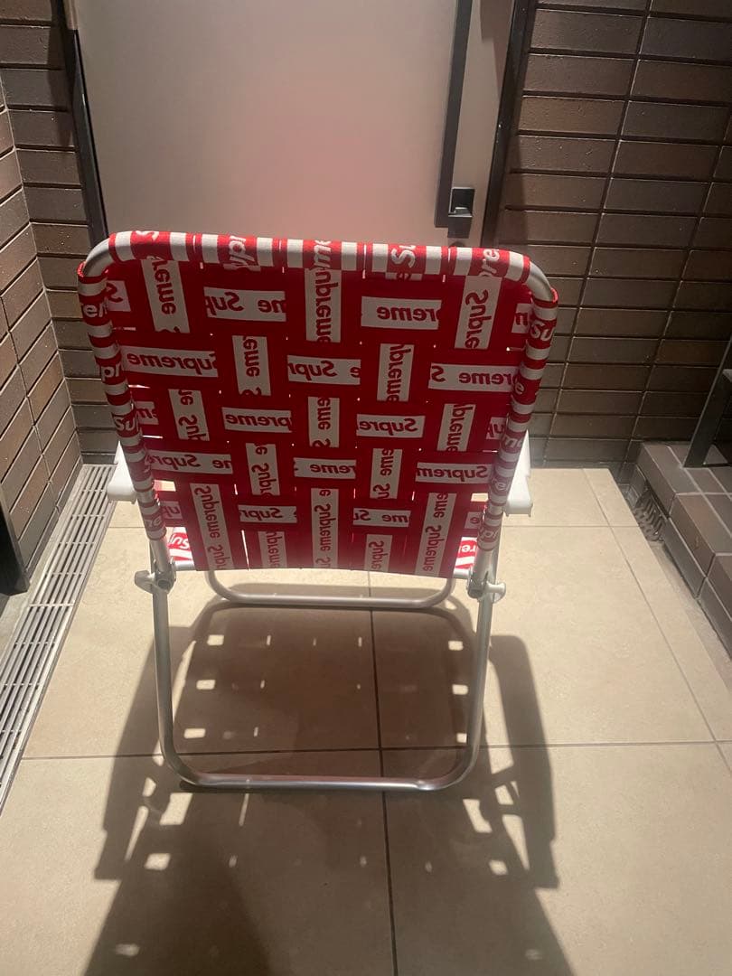 最終！ Supreme Lawn Chair red 極美中古 最終！ Supreme Lawn Chair