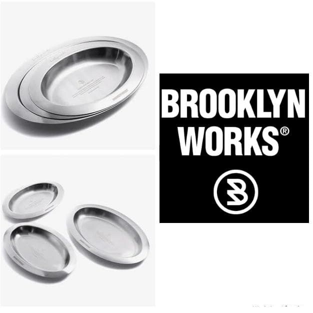 未使用：BROOKLYN WORKS ブルックリンワークス プレート 3枚セット 楽天市場】ブルックリンワークス メタルプレート Brooklyn Works 0119