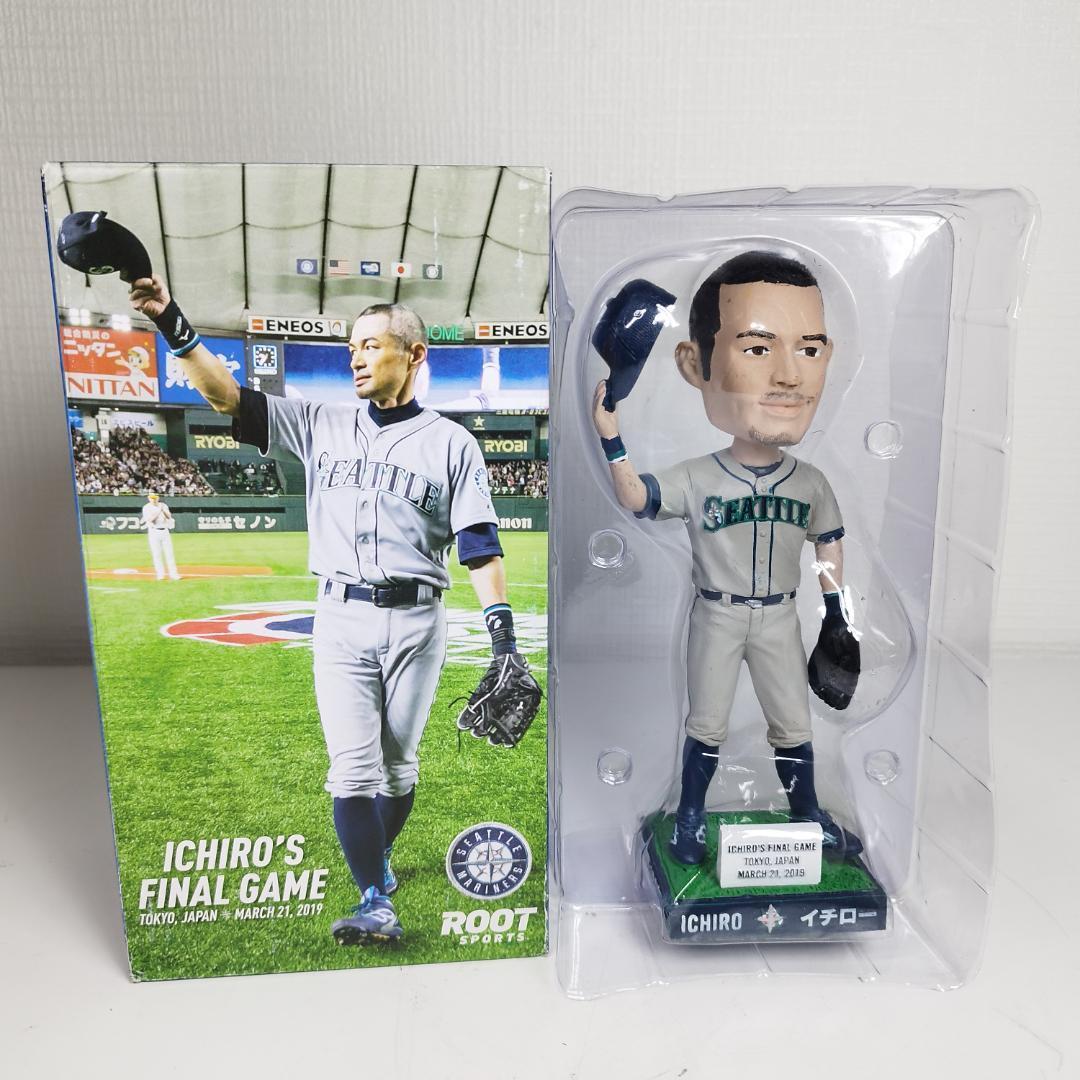 イチロー 引退試合記念 ボブルヘッド 球場配布品 バブルヘッド 首振り