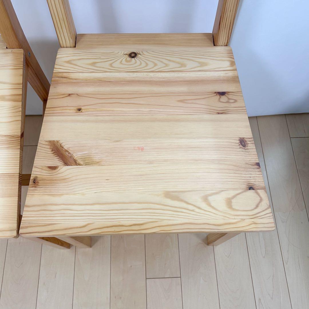 パイン材 チェア ナフコ 木製チェア 2脚セット ベーグル ③④ - メルカリ