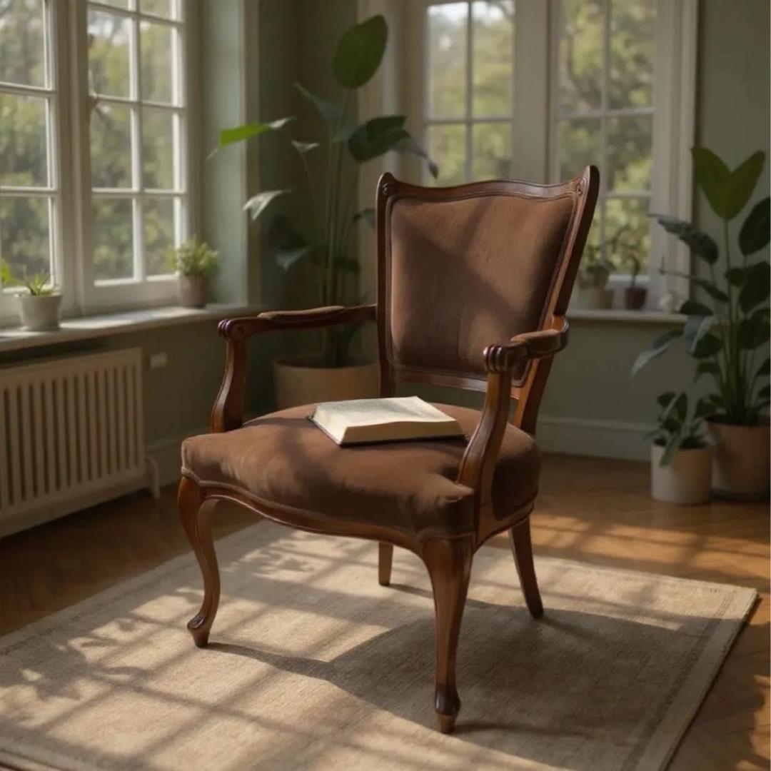 maruni/マルニ】木製 アームチェア 猫脚 アンティーク オールドマルニ