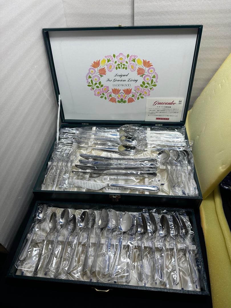 （009）新品未使用　ラッキーウッド　マリエッタ　カトラリーセット5客用40ps ラッキーウッド 廃盤 マリエッタ カトラリーセット｜Yahoo!フリマ（旧