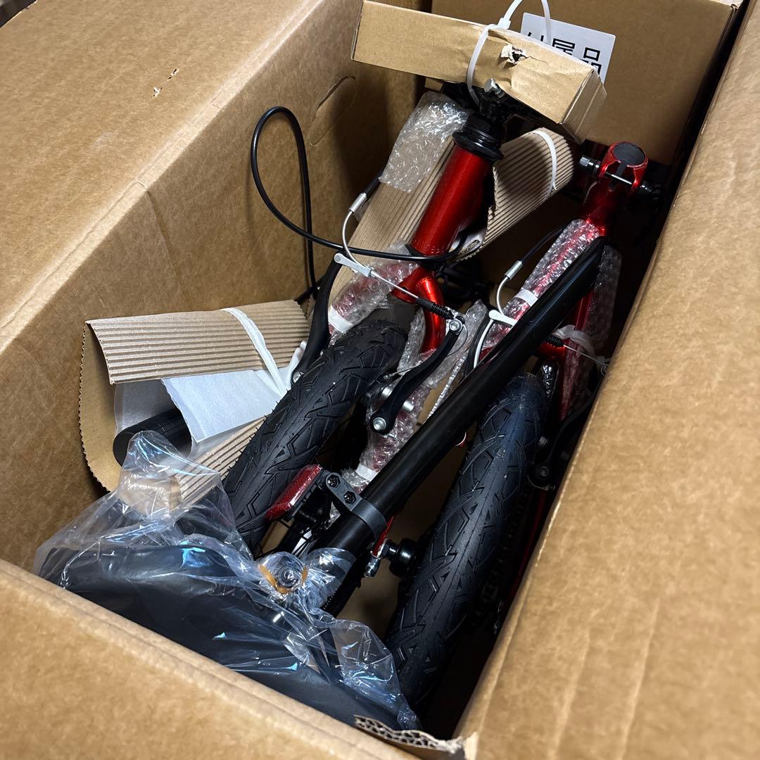 【新品未使用・送料込】折りたたみ自転車16インチ FIELD CHAMP 折りたたみ自転車 FIELD CHAMP フィールドチャンプ レッド MG-FCP16RD