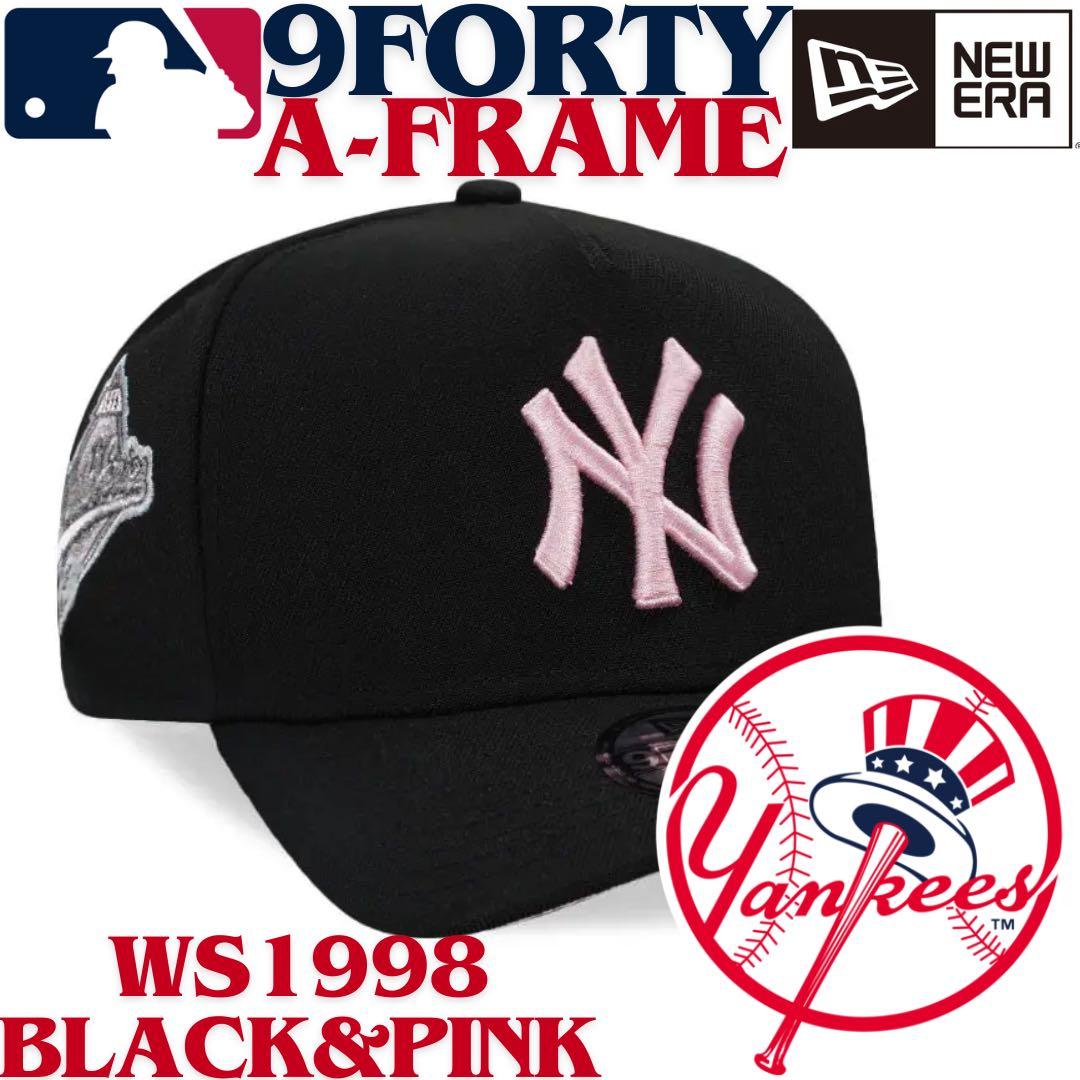 海外限定】ニューエラ ニューヨークヤンキース9FORTY Aフレーム黒