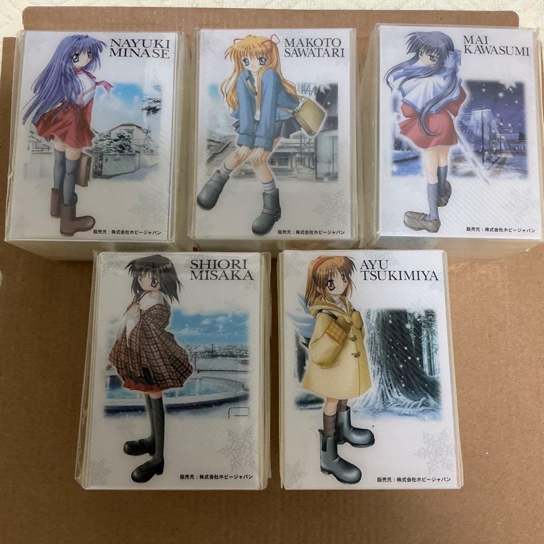 Kanon デッキケース 5個セット 骨董品（4個は未開封、あゆは開封済み
