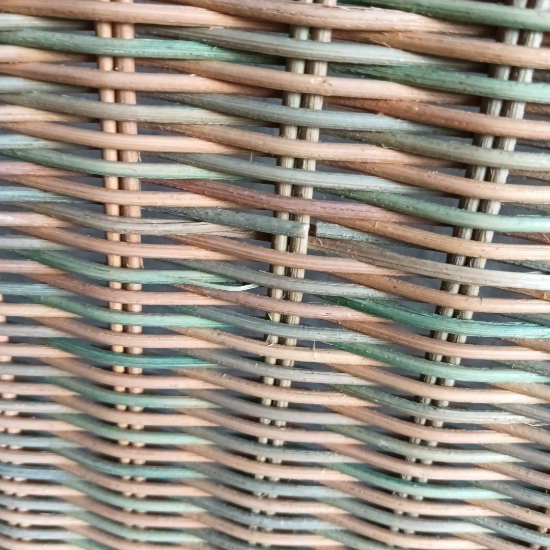 引取りお値下げ 希少 おしゃれパステルカラー ラタン製 カウチソファ