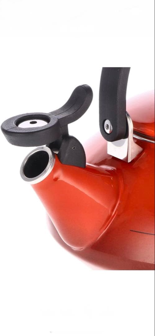 やかん　【ほぼ新品】LE CREUSET ケトル【禅】赤　1.5L