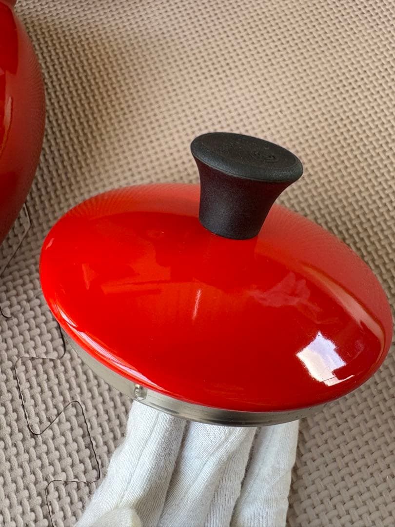 やかん　【ほぼ新品】LE CREUSET ケトル【禅】赤　1.5L