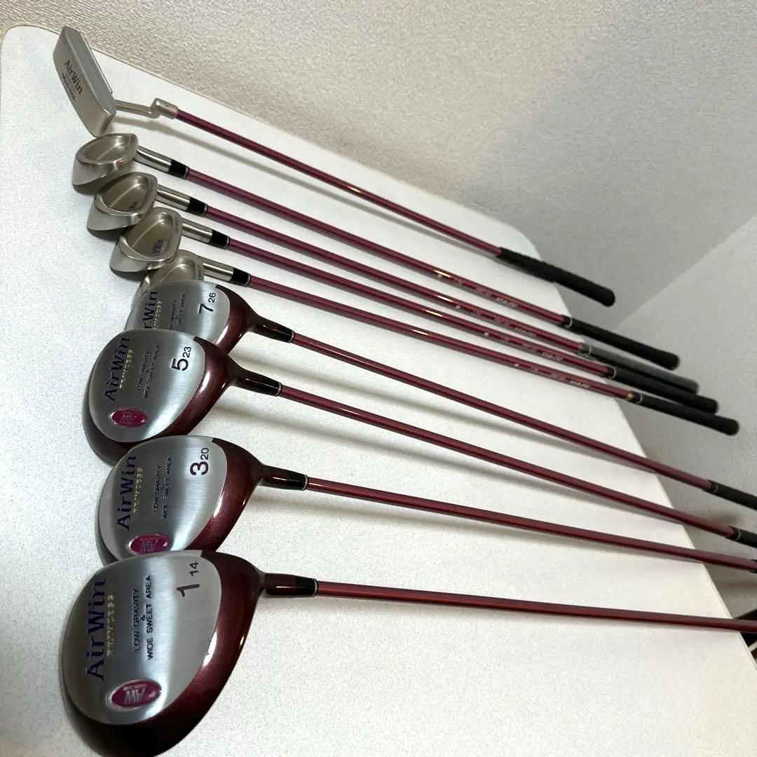 極上品】AirWin エアーウィン レディース ゴルフクラブセット - メルカリ