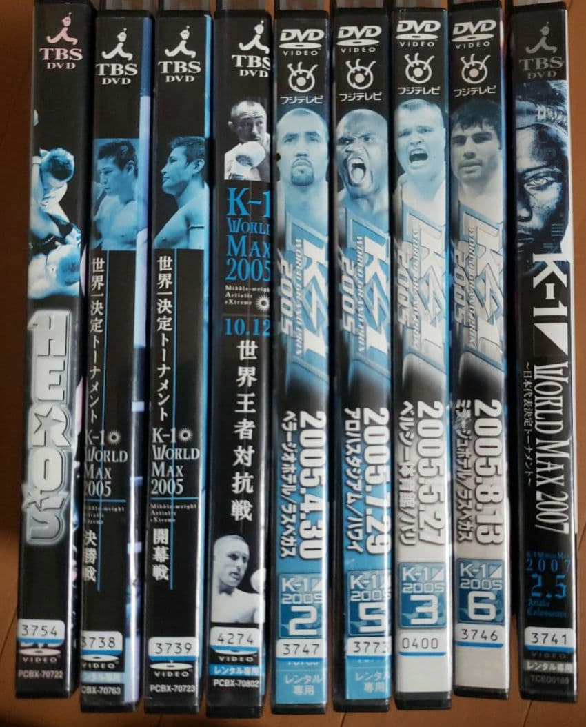 k-1 2005 レンタル落ちDVD 9　枚セット
