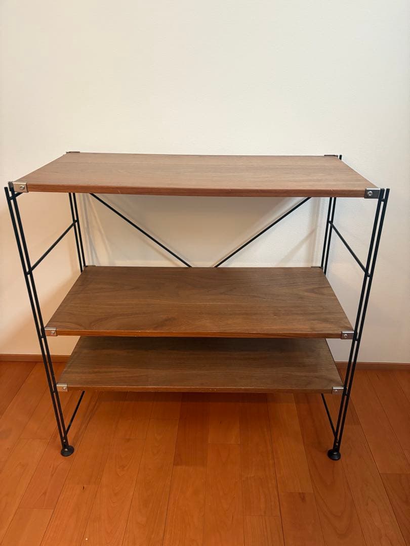 無印良品 ステンレスユニットシェルフ ウォールナット材棚セット
