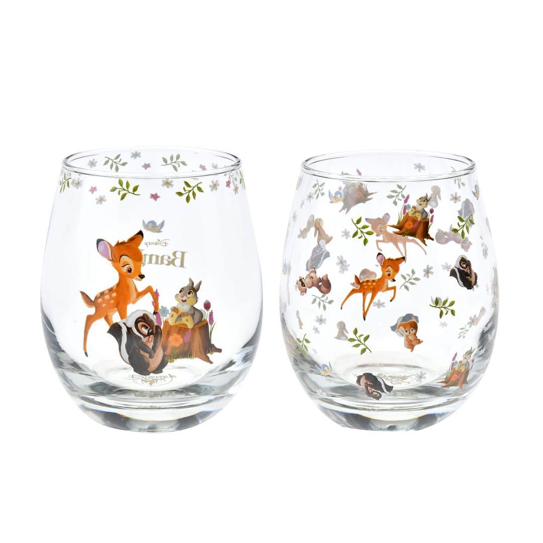 バンビ80周年 グラスセット とんすけ フラワー ディズニーストア 新品