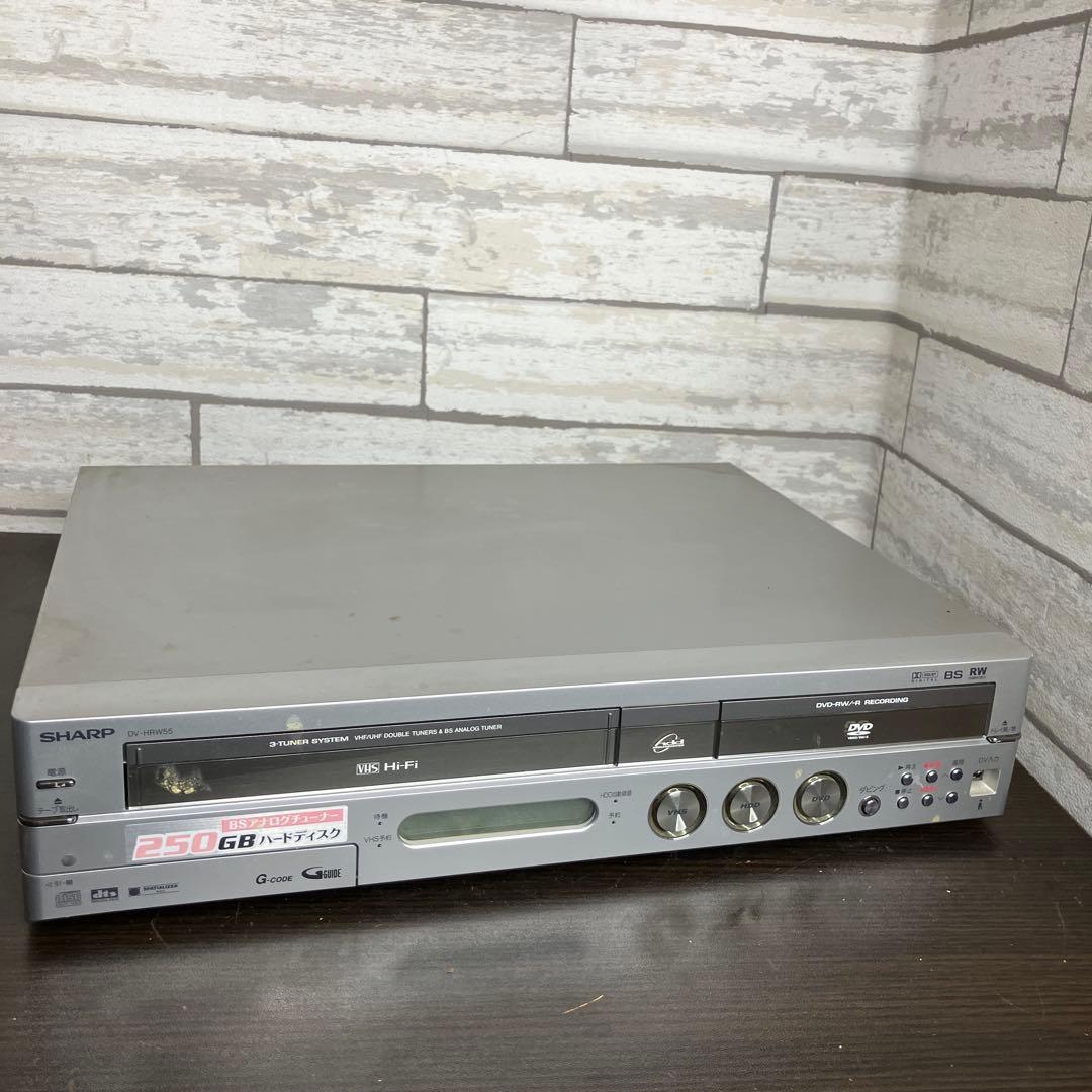 SHARP ビデオ一体型DVDレコーダー DV-HRW55 - メルカリ