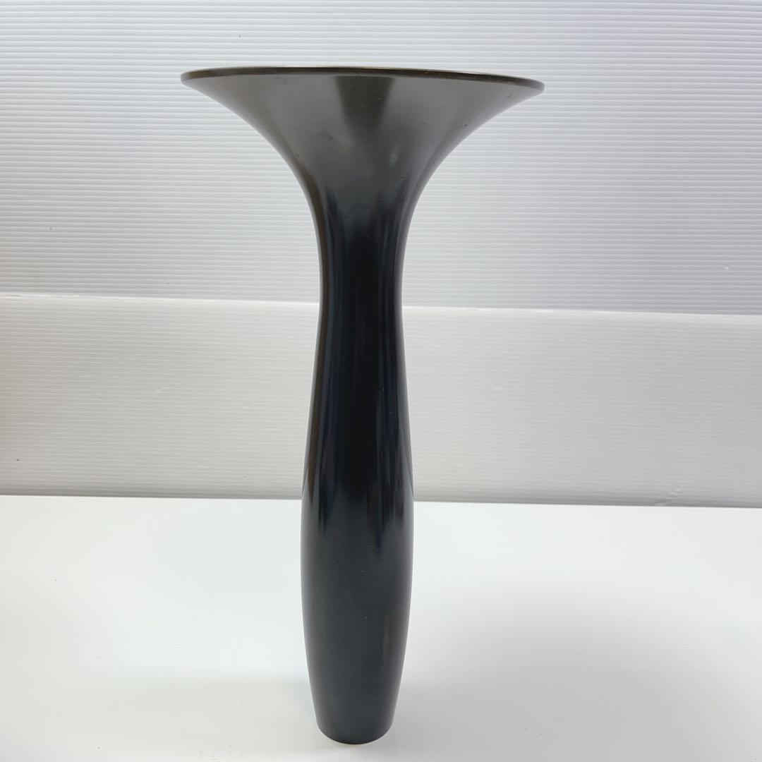 CH1744 若竹 池坊 花器 唐銅 剣山付き 銅花器 ラッパ型 華道 - メルカリ