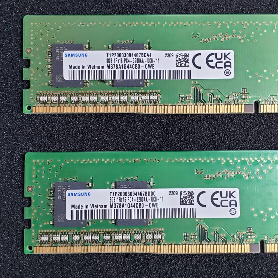 Samsung DDR4 3200 16GB (8GB×2枚) デスクトップ用 - メルカリ