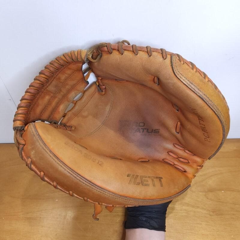 ZETT プロステイタス 日本製 旧ラベル キャッチャーミット 軟式
