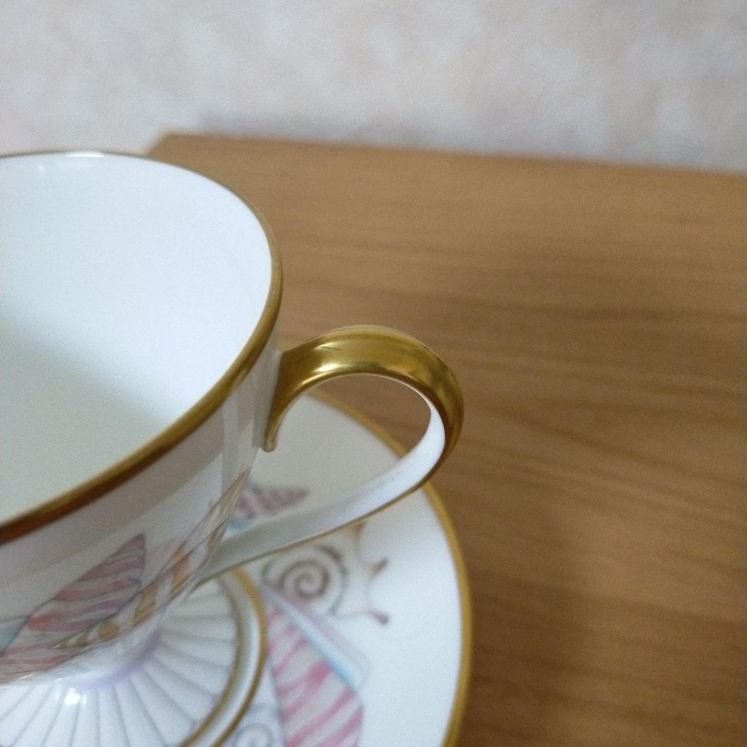 希少 Noritake（ノリタケ） ボーンチャイナ貝殻デザイン カップ