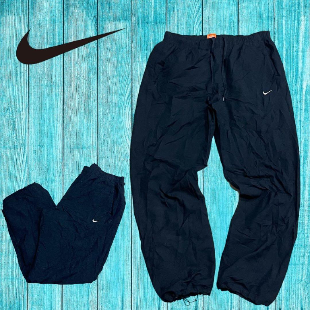 NIKE ナイキ ナイロンパンツ トラックパンツ L ブラック ソロ
