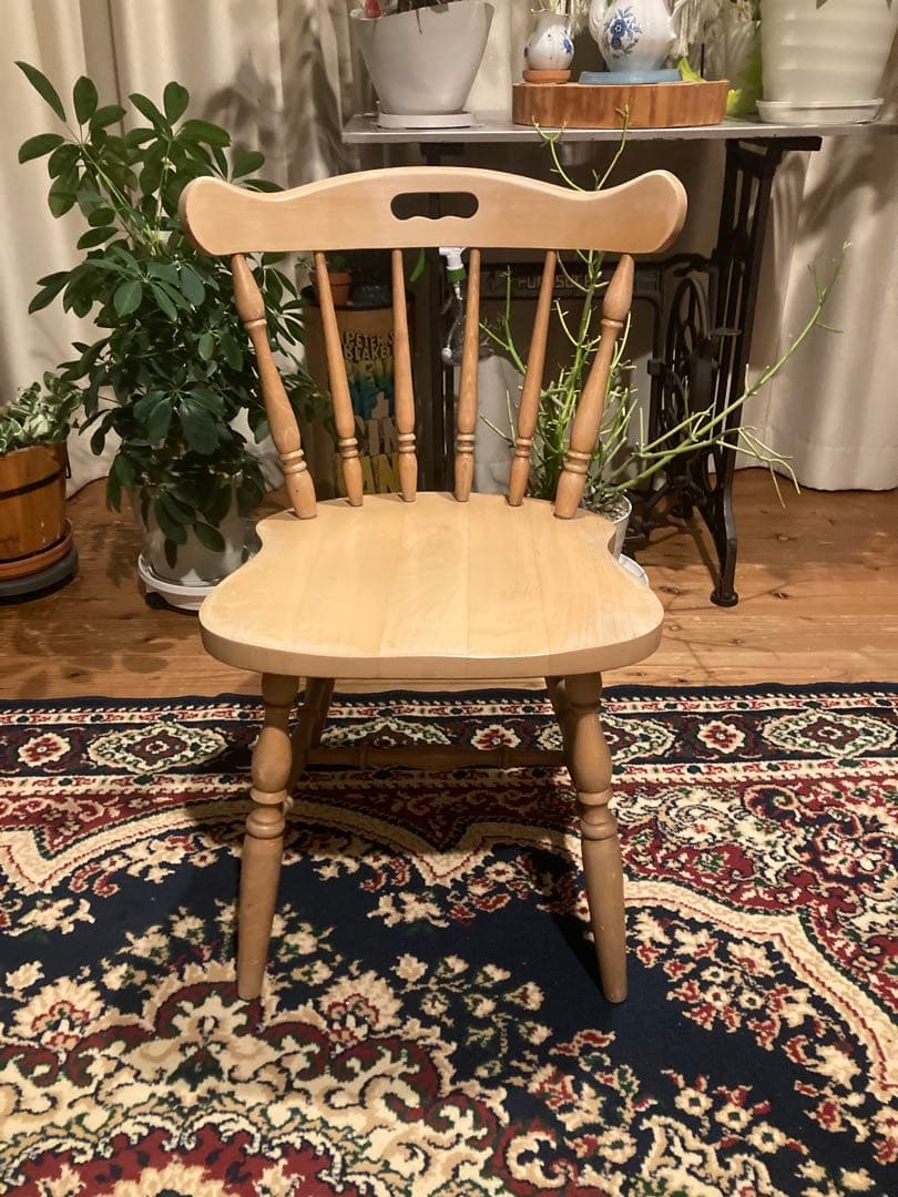 昭和レトロ ダイニングチェア 飛騨産業 キツツキマーク ウィンザー