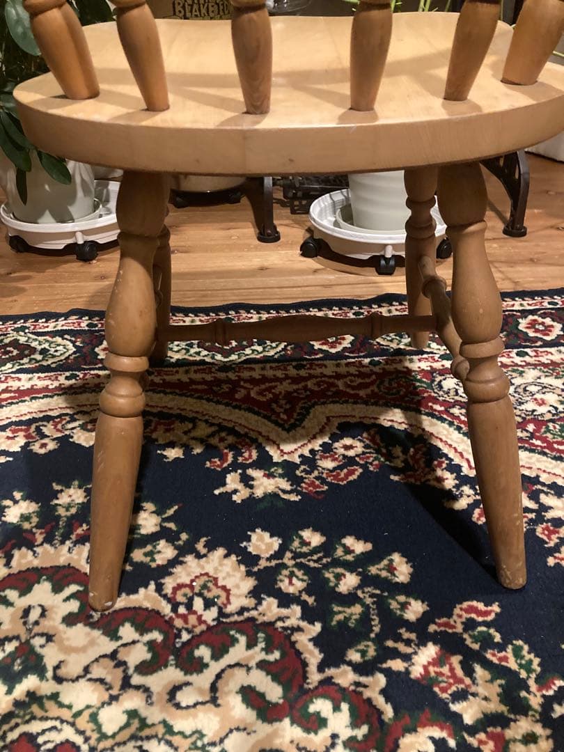 昭和レトロ ダイニングチェア 飛騨産業 キツツキマーク ウィンザー