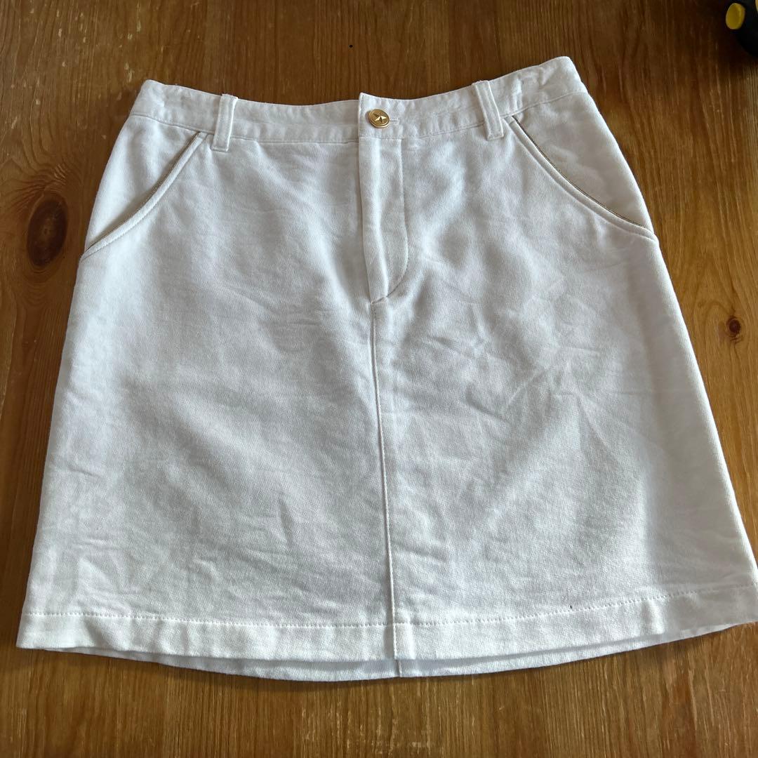 美品】ジュンアンドロペ ゴルフ スカート オフホワイト L 春秋 - メルカリ