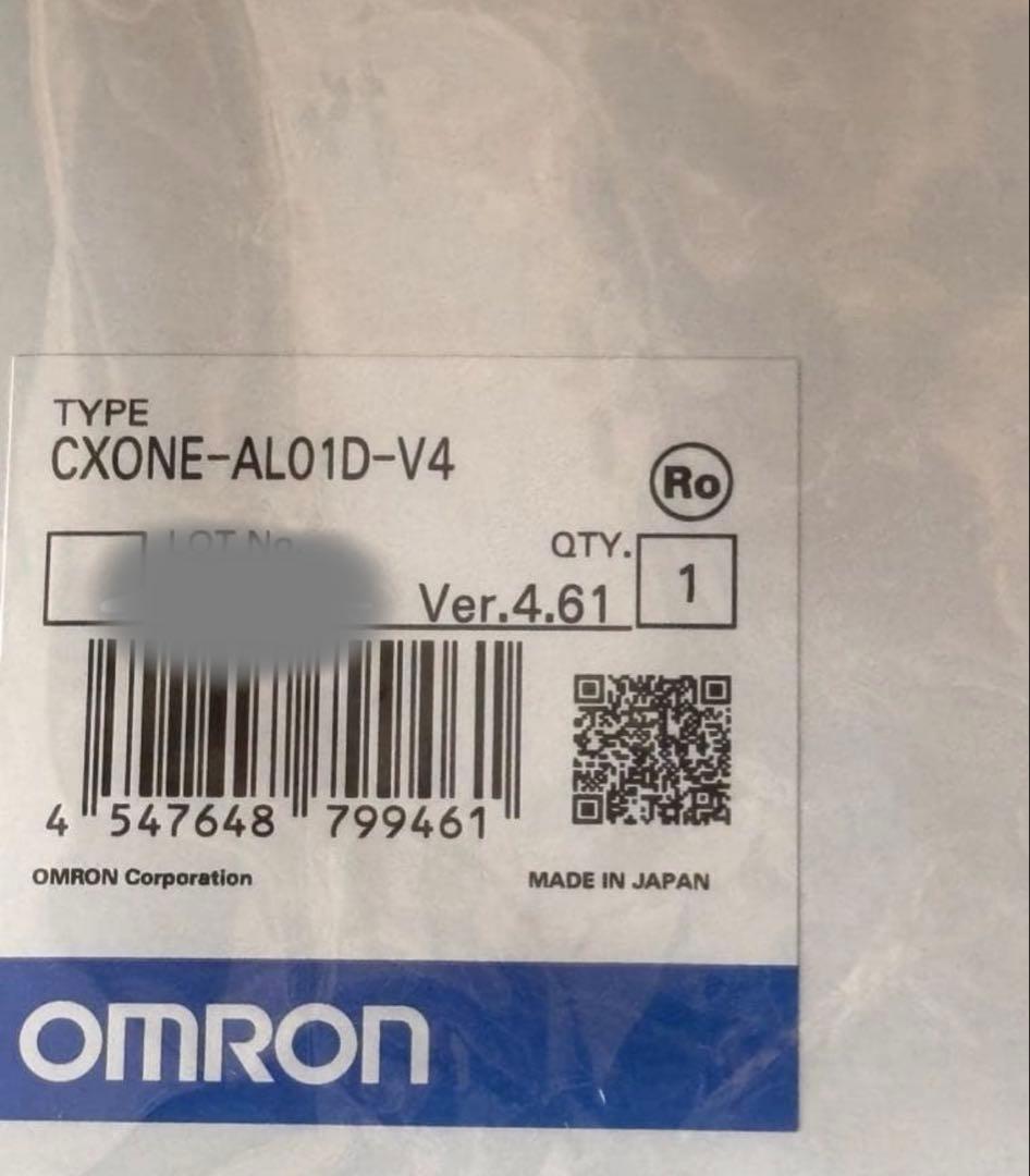 OMRON CXONE-AL01D-V4 バージョン4.61 CXONE-AL01D-V4-UP Omron Automation and Safety | 産業用