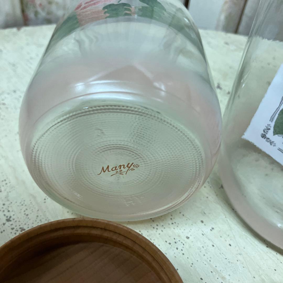 マニーローズ 木ぶたガラスボトル L&M 2本セット - メルカリ