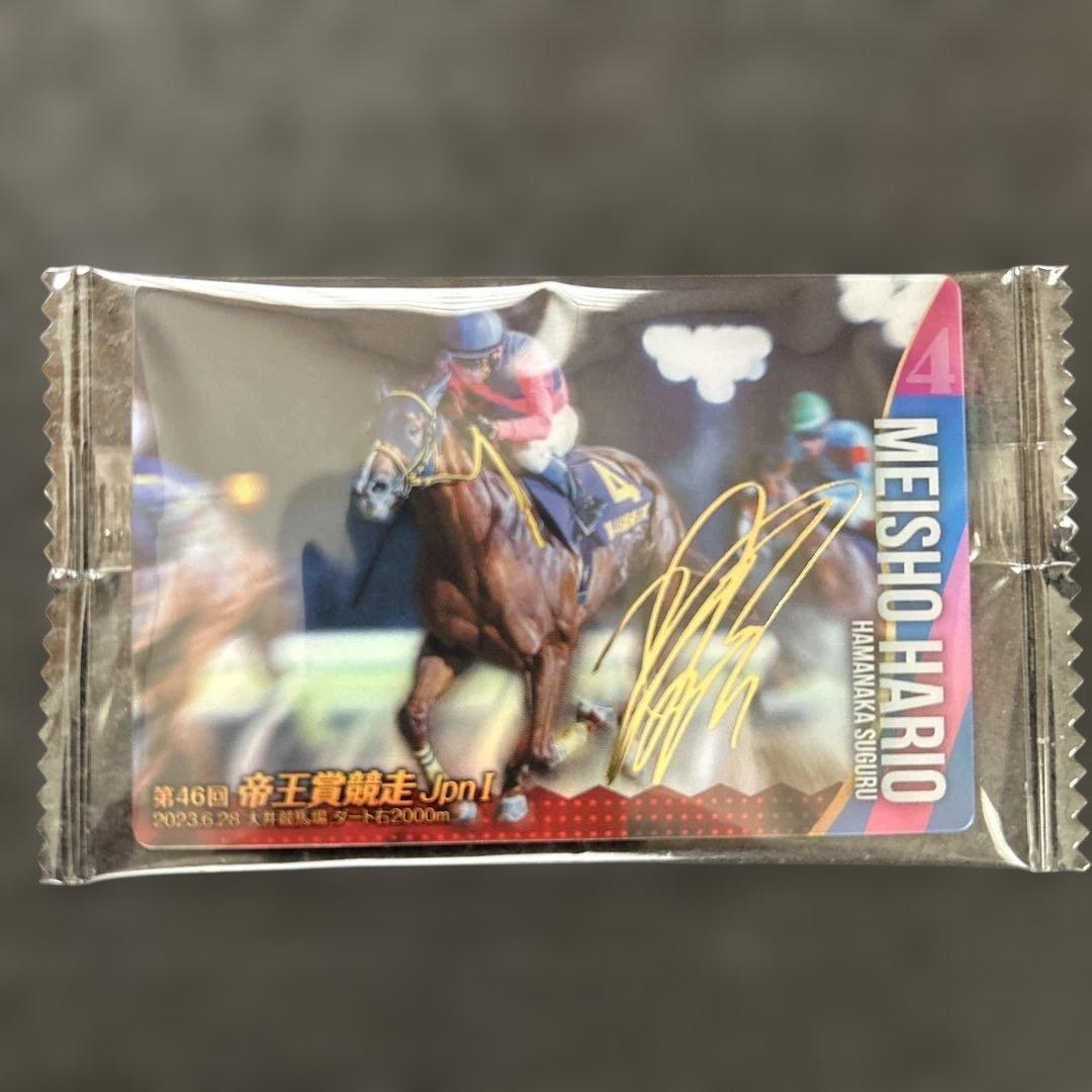 サラブレッドホースコレクション ウエハース メイショウハリオ サイン