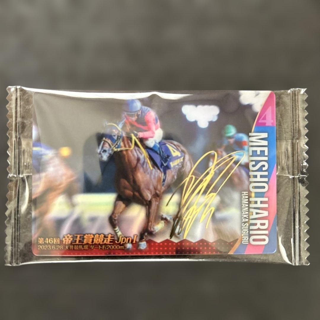 サラブレッドホースコレクション ウエハース メイショウハリオ サイン