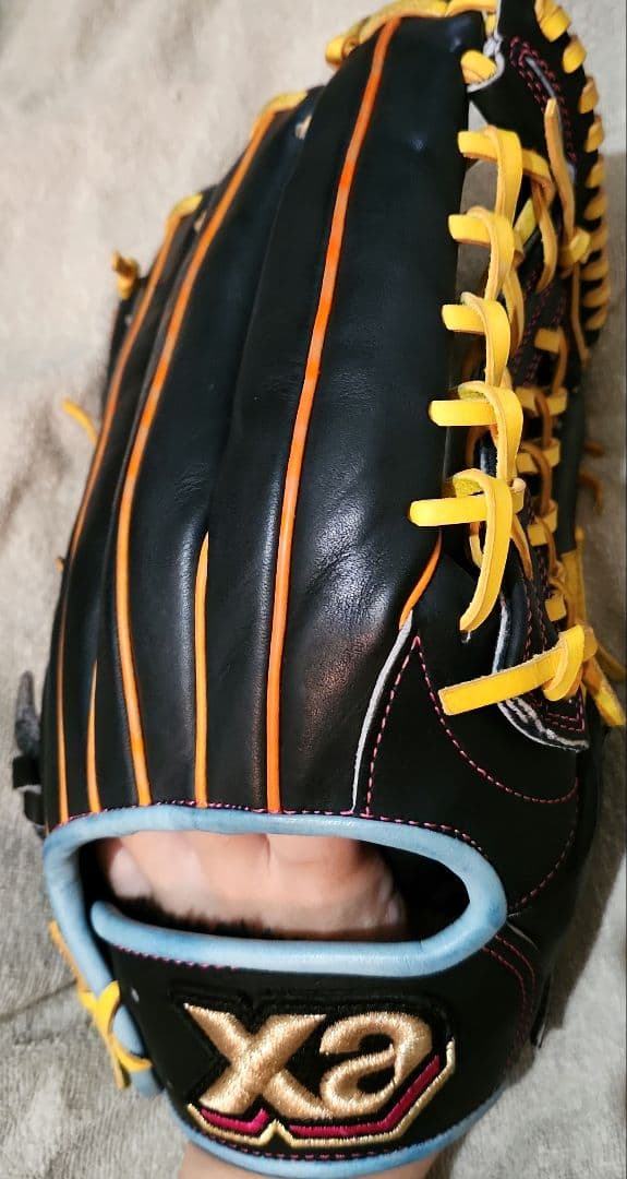 Xanax 野球グローブ 黒/オレンジ/黄色 楽天市場】＼1日:5%OFFクーポン／ 野球 ザナックス 硬式グローブ