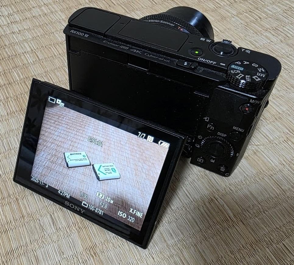 エラー E:91:01 Sony RX100 IV 海外版 ジャンク